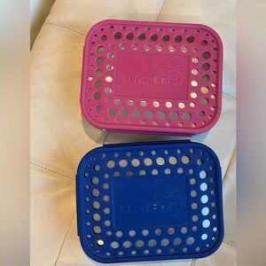 Stainless steel lunch bots bundle.  Large trio and medium trio.